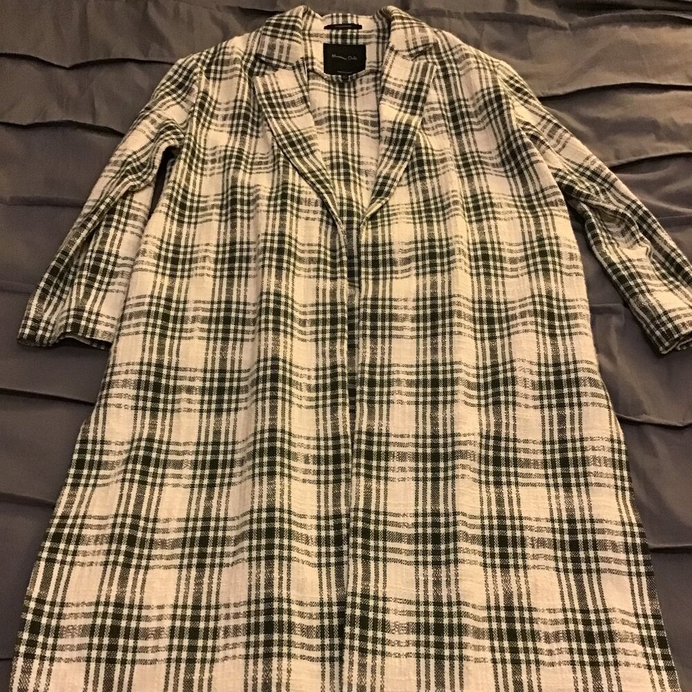 Long Plaid Coat – Italian Fabric 🇮🇹✨